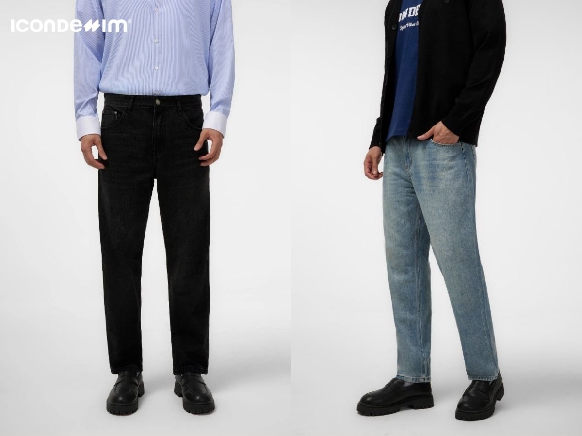 Mẫu quần jeans ống rộng