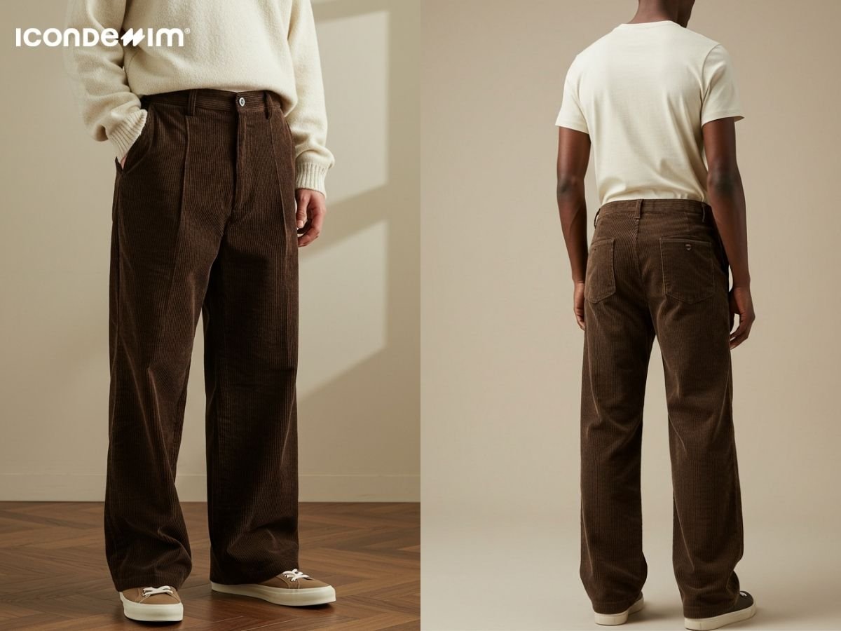 Phối quần short ống rộng nam