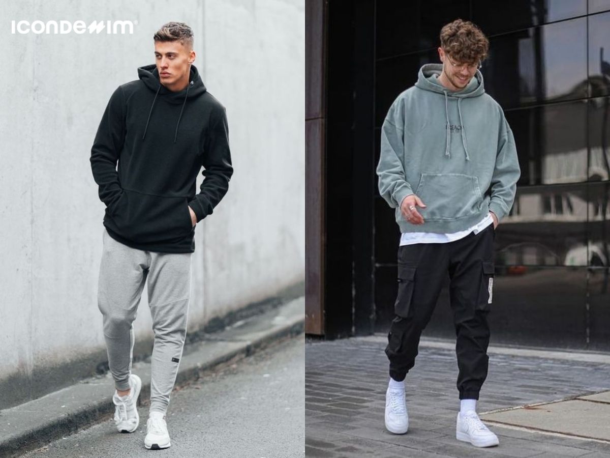 Phong cách thể thao với áo hoodie