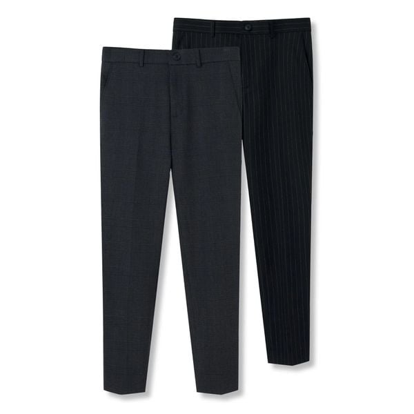 Quần Tây Nam Caro Ống Ôm Urban Gridline Form Slim